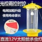 廠12V太陽能殺蟲燈頻振式滅蚊燈果園滅蟲滅蛾燈中號(hào)雙網(wǎng)